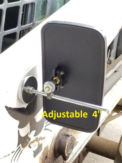 backup mirrors for skid steer|magnetic mirrors for skid steer.